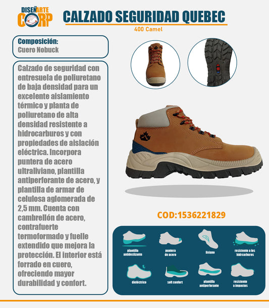 CALZADO SEGURIDAD QUEBEC 400
