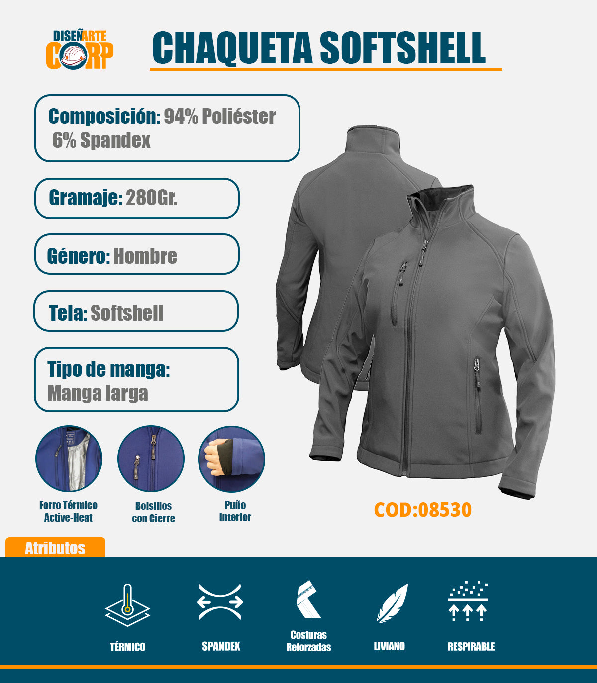 CHAQUETA SOFTSHELL MUJER