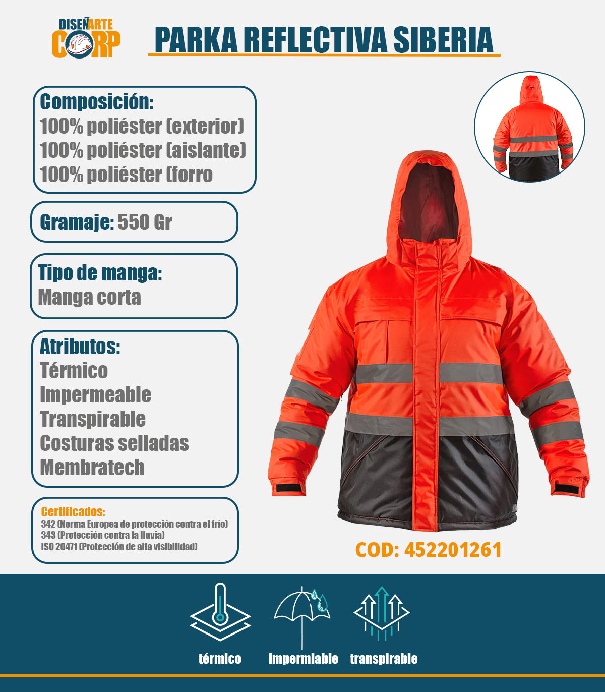 PARKA REFLECTIVA SIBERIA