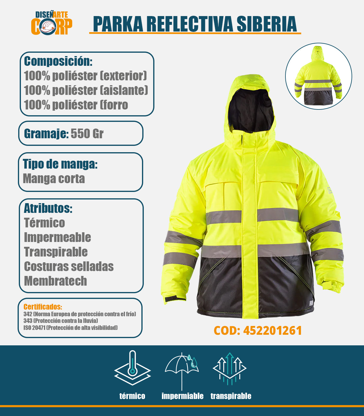 PARKA REFLECTIVA SIBERIA