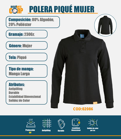 POLERA PIQUÉ MUJER