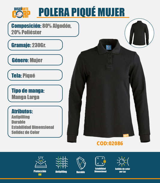POLERA PIQUÉ MUJER