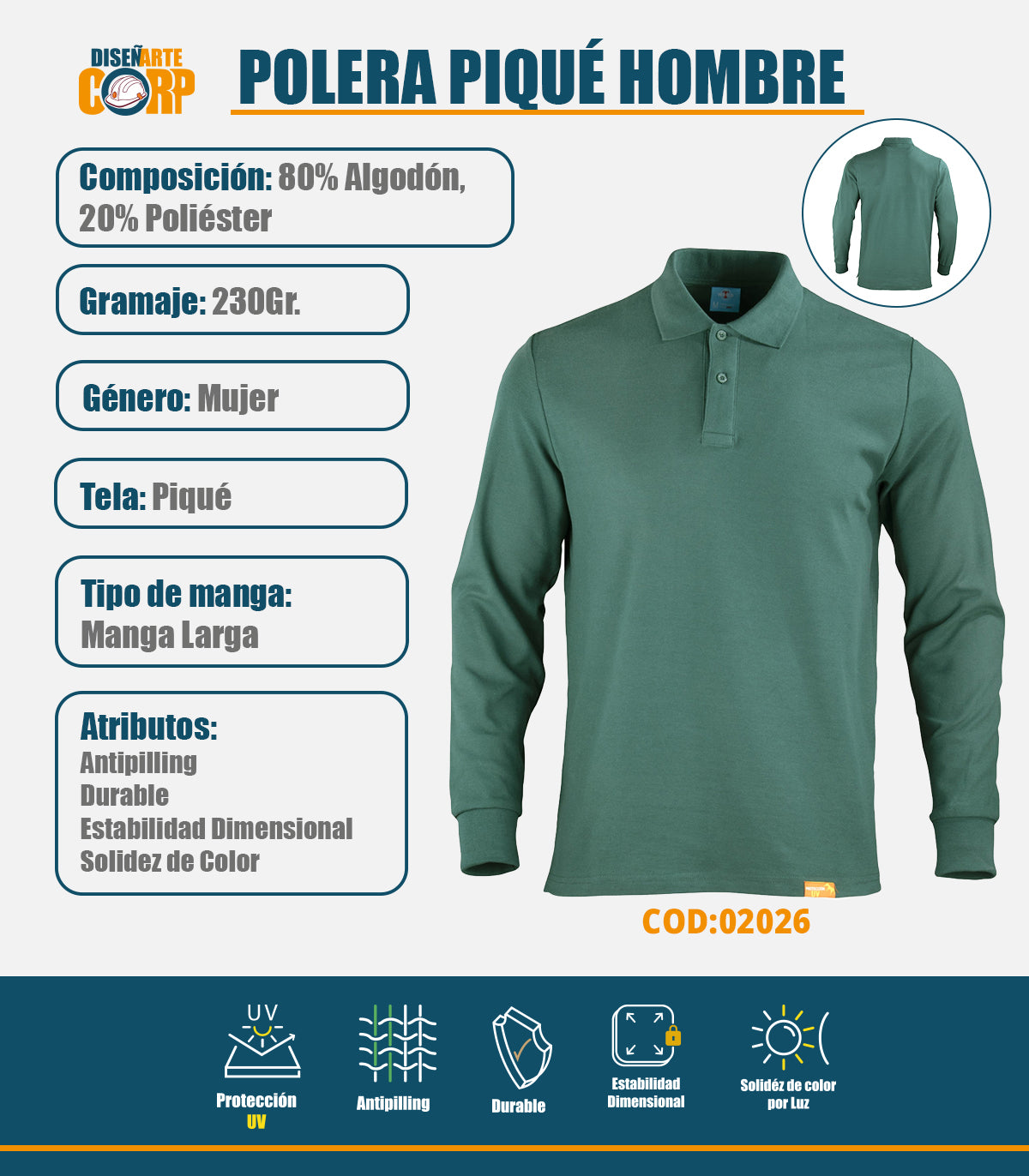 POLERA PIQUÉ HOMBRE